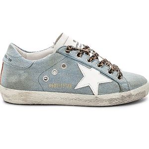 Golden Goose Superstar denim sneakers